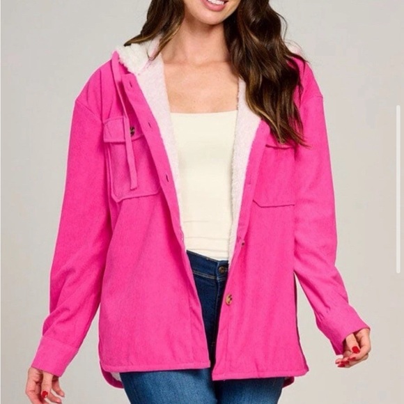The Unbranded Brand Jackets & Blazers - S Women's Sherpa Pink Jacket NWT